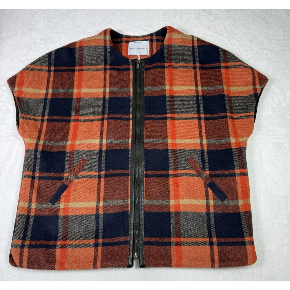 Anthropologie Andersen & Lauth Annie Capelet Erica One Size Orange Jacket